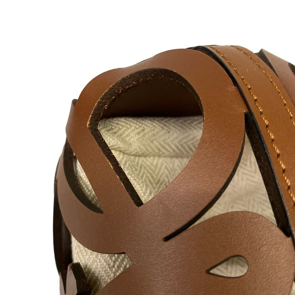 Loewe Anagram Cut-out Pocket Shoulder Bag C922Y62X02 Leather Canvas - Picture 15 of 15